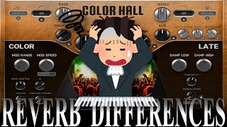 What is the difference between all the Melda Reverbs?