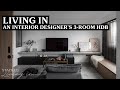 Inside A Classy $100K Transformation Of A 3-Room HDB Flat | Stacked Living In HDB Home Tour