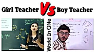 Girls vs boys teacher 😂|girls vs boys Funny memes|@WorldinOne601