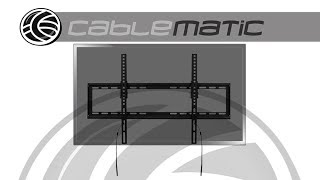 Soporte de TV de con inclinación ajustable para pantalla plana - distribuido por CABLEMATIC ®