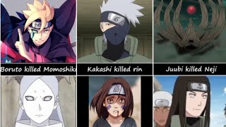 Who Killed Whom in anime Naruto/Boruto