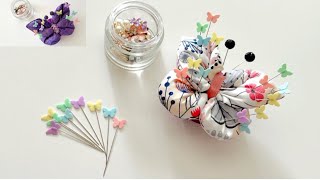 Full video~🪡Pincushion | Pincushion | Pin holder | Butterfly-shaped needle holder