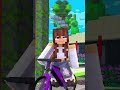 marcelo com medo de bicicleta no minecraft 😂