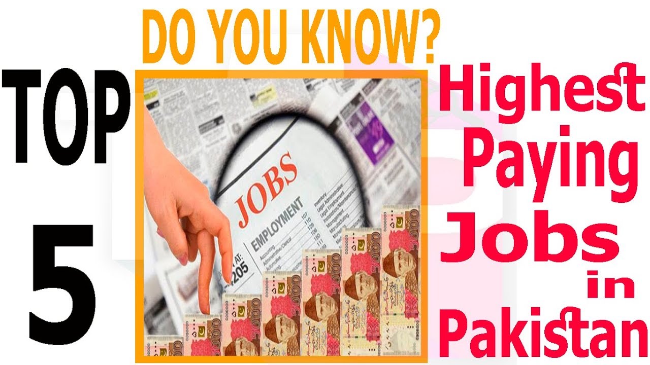 Top 5 Highest Paying Jobs In Pakistan - YouTube