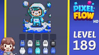 Pixel Flow Level 189 Solution Walkthrough