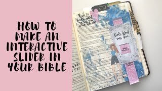 HOW TO make an interactive slider for Bible Journaling | Creative Faith & Co.