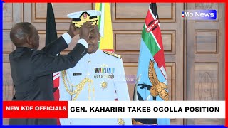 General Kahariri Sworn in as ne chief of defence forces
