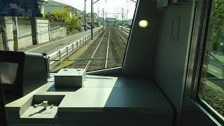 静鉄電車　車内から見た風景　草薙駅～県立美術館駅編