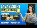 36. Split, Reduce and isNaN function | Javascript tutorial for beginners | Javascript full course