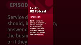 "The biggest misconception of service design" - explained by Thomas Wilson on the NN/g UX podcast.