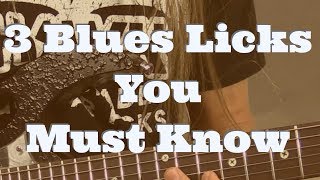 3 Blues Licks You Must Know | Creative Blues Soloing | Steve Stine Guitar Lesson