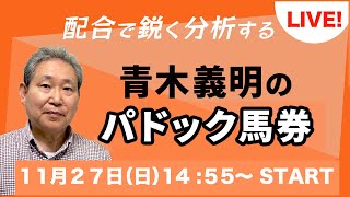 青木義明のパドック馬券【ライブ配信】2022.11.27 東京・阪神 11-12Ｒ／ジャパンＣ、京阪杯