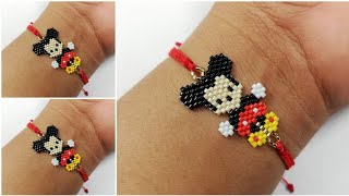 PULSERA DE MICKEY MOUSE EN CHAQUIRA MIYUKI