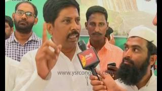 YSRCP MLA Sanjevaiah byte on Illegal water projects built by TRS Govt - 16th May 2016