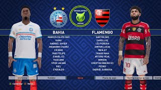 Bahia x Flamengo | Campeonato Brasileiro 2023 | PES 2021 Patch BMPES 9.08 - 4K