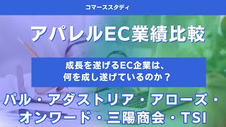 アパレルEC業績比較ー成長するECは何をやっているのかー