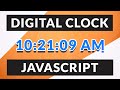 Digital Clock Using Javascript  - Hindi