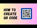 How to create QR Code | Quick & Simple QR Code Generator Tutorial