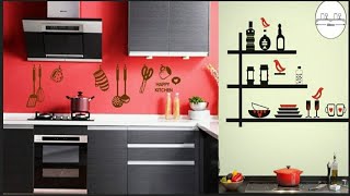 Kitchen SwitchBoard And Wall Painting Ideas||Kitchen Wall Decoration Ideas ||Wall Sticker/Wall Art