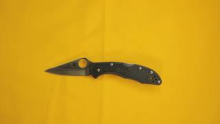 Spyderco Delica 4 C11PGRE ZDP189 -video demo