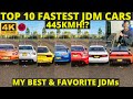 Top 10 Fastest JDM Cars in Forza Horizon 4 in 2021 -  Top Speed Battle | 4K 60fps