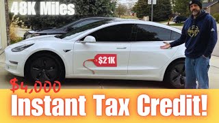 How to buy a Used EV with Tax Credit AT THE DEALER. Buy Used Tesla's or EVs following these steps...
