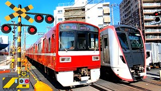 【電車】踏切動画【ふみきり 鉄道】train railway railroad crossing 京浜急行 浅草線