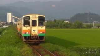 山形鉄道　フラワー長井線　四季の郷駅　2014.07.28