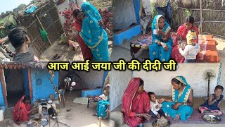 love marriage के इतने साल बाद जया जी की दीदी जी आई | village life |