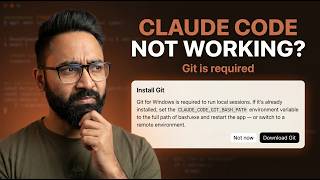 Fix "Git for Windows is required to run local sessions" Error | Install git for Claude Code