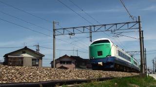 JR東日本485系新潟車（特急北越）　黒部～魚津・滑川～東滑川