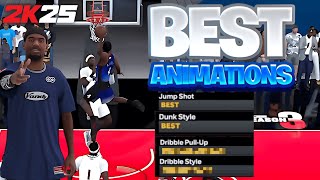 BEST NBA 2K25 ANIMATIONS for EVERY BUILD (JUMPSHOTS, LAYUPS + DUNK PACKAGES, DRIBBLE MOVES) Season 3