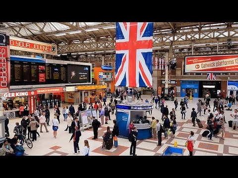 A Walk Through The London Victoria Station, London, England A Walk Through The London Victoria Station, London, England