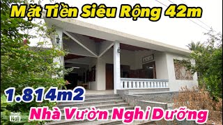 🌻T.274🌻Nhà vườn nghỉ dưỡng. Hoà Tịnh, Chợ Gạo, Tiền Giang. 1.814m2 giá 5.5 tỷ