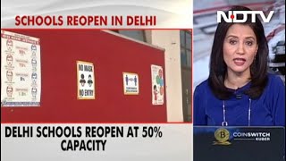 Delhi Schools Reopen From Today For All Classes At 50% Capacity