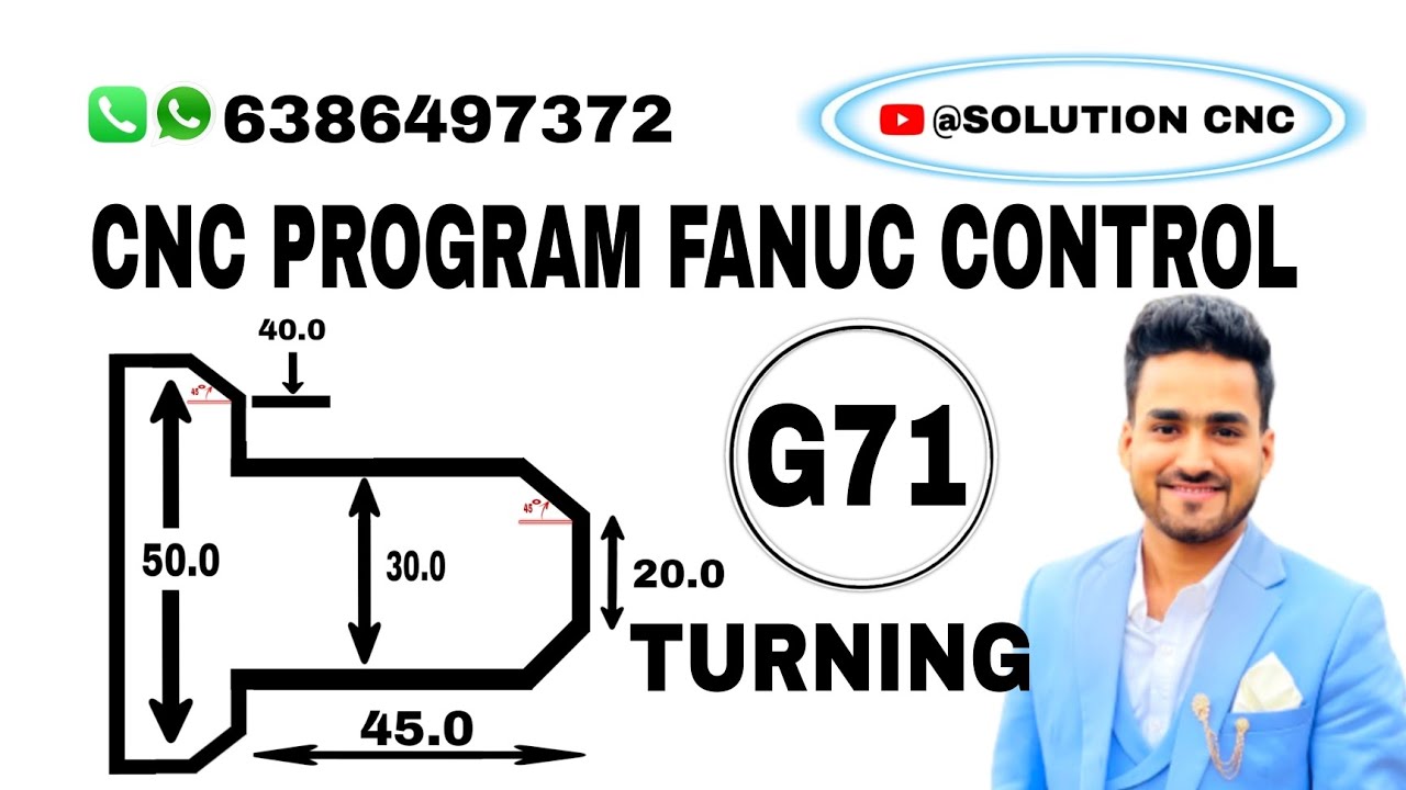 G71 Turning Cycle Example , Stock Removal Cycle In Cnc , Cnc Program ...