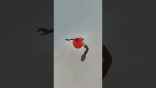 Skydiving Through a Rain Cloud