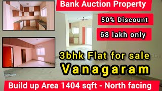 3bhk Flat for sale in  Vanagaram