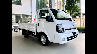 Xe Tải KIA K200 Thùng Lửng Màu Trắng Tải Trọng 1.9 Tấn Thùng Dài 3.2 Mét Giá Lăn Bánh Trả Góp