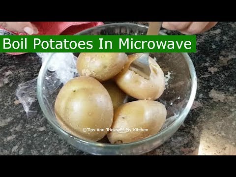Boil Potatoes In Microwave | How To Boil Potato In Microwave With Skin Without Water Boil Potatoes In Microwave | How To Boil Potato In Microwave With Skin Without Water