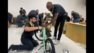 Local company gifts hundreds of bikes to kids in 'magical day'