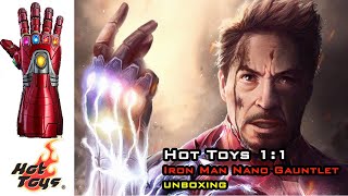 HotToys 1:1 Ironman Nano Gauntlet Unboxing 钢铁侠纳米无限手套 1:1 开箱