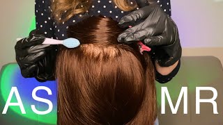 АСМР Детальный осмотр кожи головы • Массаж • 100% РАССЛАБЛЕНИЕ И МУРАШКИ • ASMR Scalp exam • Massage