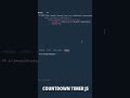 countdown timer | javascript