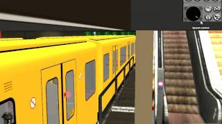 Trainz 2004-Berlin U-bahn testmap  mit dem F87\u0026F90 züge