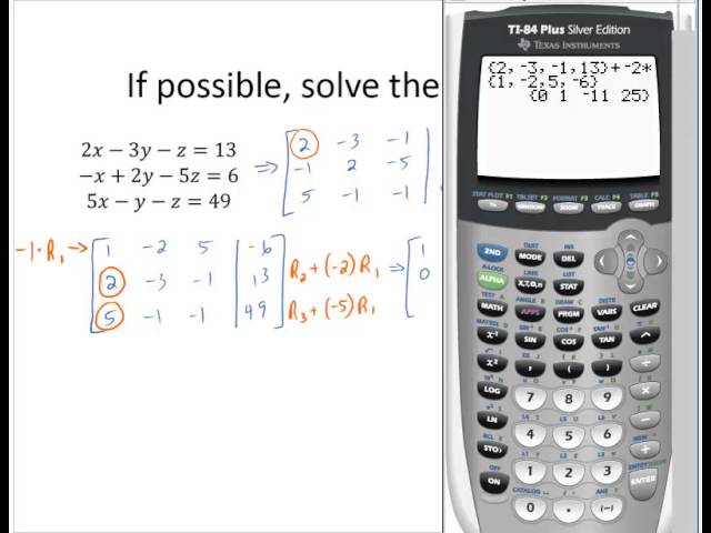 Solve A 3x3 System Of Equations Calculator