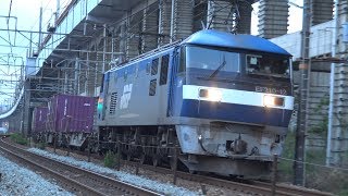 【4K】JR山陽本線　EF210-12号機牽引　貨物列車