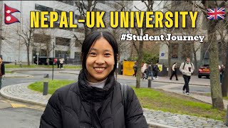 Vhanji's First Day in University🇬🇧|Nepali  Girl's  Dream 🇳🇵✈️🇬🇧