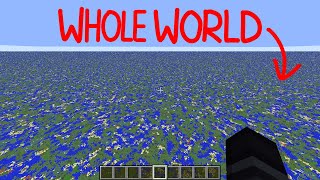 i rendered whole minecraft world  (29,999,984 block render distance)