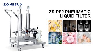 How To Use ZS-PF2 Pneumatic Explosion-proof Diaphragm Pump Alcohol Perfume Filter